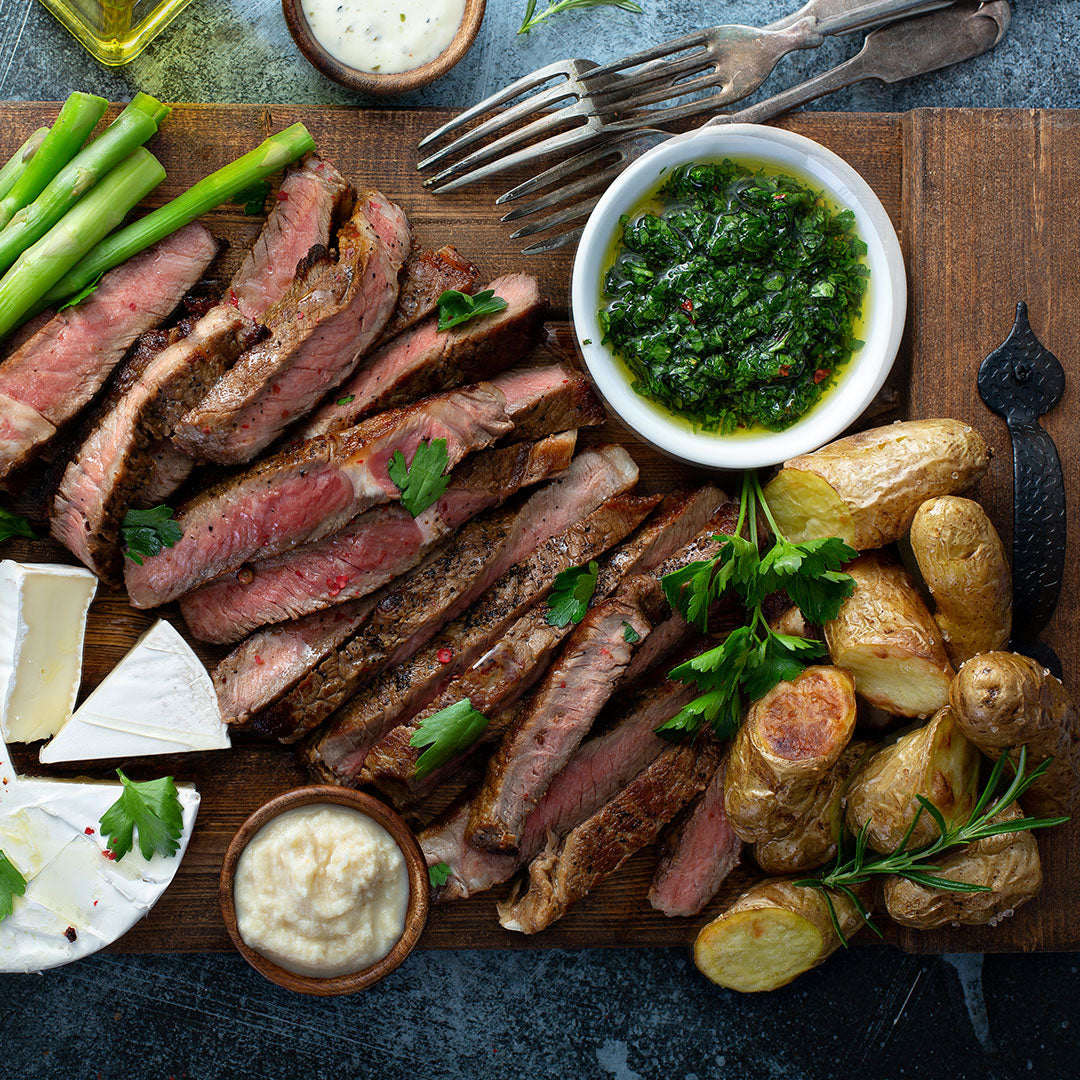 Maitre d' Butter Recipe: Garlic Butter Ribeye With Crispy Potatoes