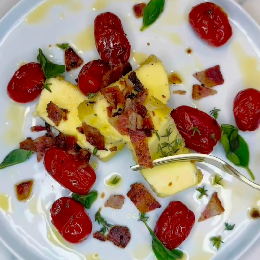 Sergio’s Seasoning Recipe: Egg Soufflé with Bacon & Jalapeño Herb Oil