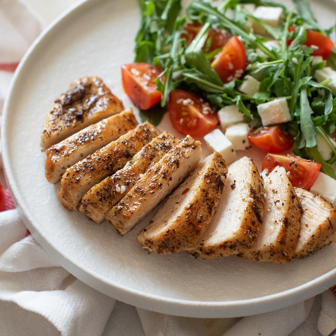 Bowtie Seasoning Recipe: Lemon Pepper Chicken with Table 40 Marinated Feta Salad